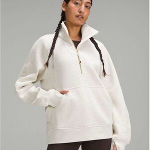 Lululemon Scuba Oversized Funnel-Neck Half Zip *Long
Heathered Bone / Gold